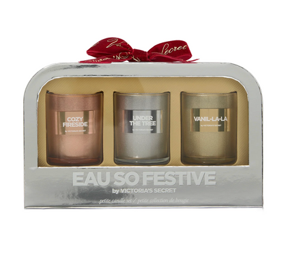 Vela Aromática Premium | Set Victoria’s Secret Eau So Festive x3 – Celebra con aroma