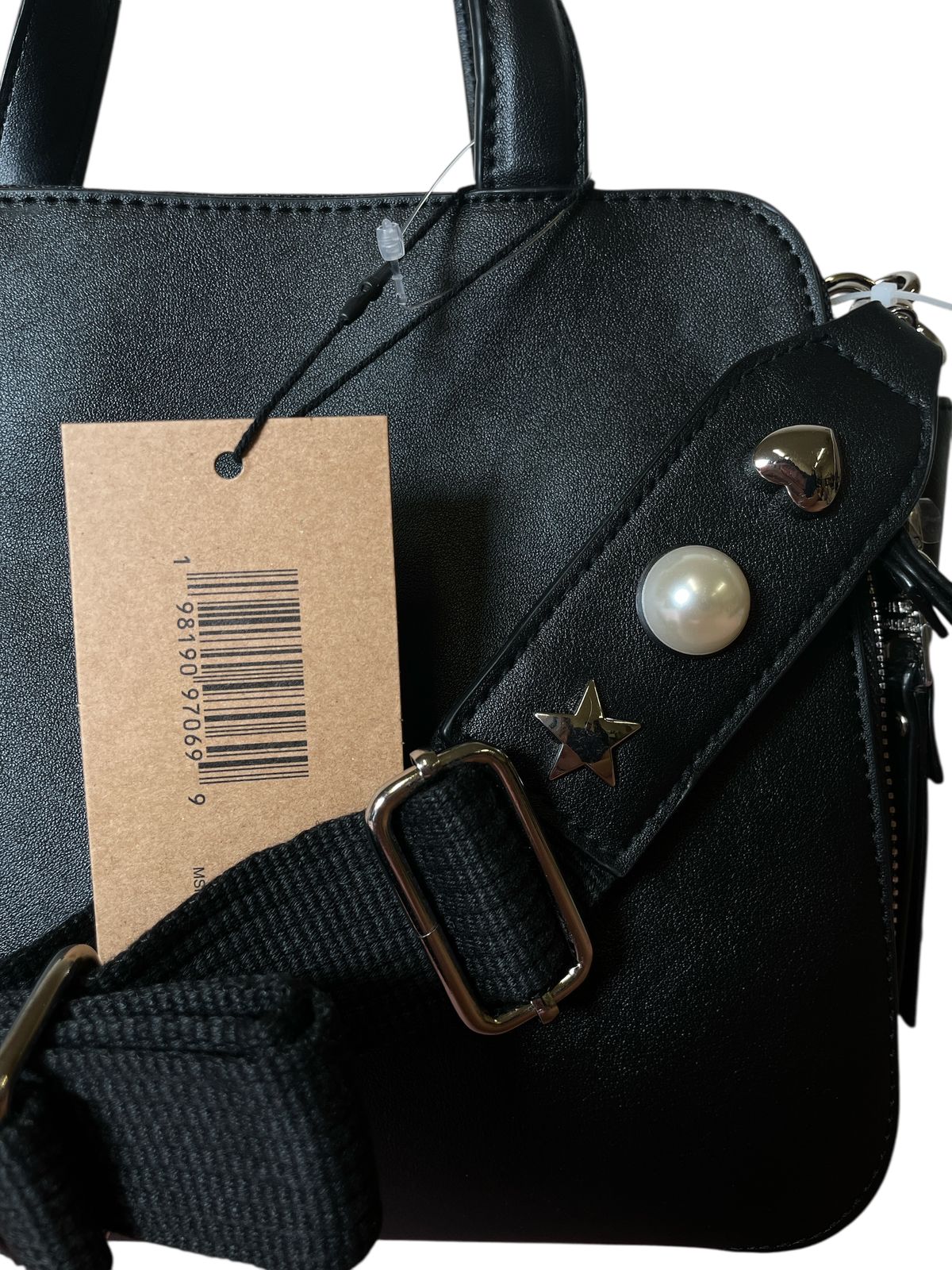 Steve Madden Black Pearl Bag – Elegancia que impone